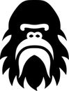 Bigfoot - minimalist and simple silhouette - vector illustration Royalty Free Stock Photo