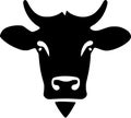 Cow - minimalist and simple silhouette - vector illustration Royalty Free Stock Photo