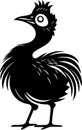 Dodo - black and white vector illustration Royalty Free Stock Photo