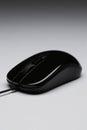 Close-up of black wired mouse,Generative AI Royalty Free Stock Photo