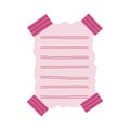 Simple Blank Pink Paper Sticky Note Memo Office Stationery with Tape