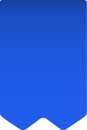 Simple blue bookmark icon with rounded corners and a wavy bottom edge, symbolizing saved or important content for easy