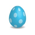 Simple blue Easter egg