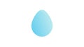 Simple Blue Egg Icon for Easter and New Beginnings, vector design Generative AI Royalty Free Stock Photo
