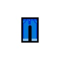 Simple Blue Jeans Icon Illustration Royalty Free Stock Photo