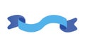 Simple Blue Ribbon Banner Clean and Versatile Design vector design Generative AI Royalty Free Stock Photo