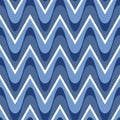 Simple blue scalloped seamless pattern