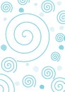 Simple Blue Spiral Background Royalty Free Stock Photo