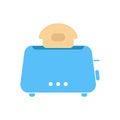 Simple blue toaster icon