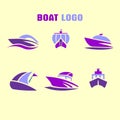 Simple Boat Logo Collection, Ship Logo, Boat Logo