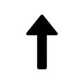 Black Up Arrow Icon Royalty Free Stock Photo