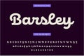 Barsley cool modern script font