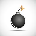 Simple bomb icon