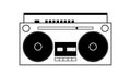 Simple boombox vector illustration