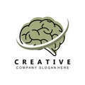 simple brain icon design vector Royalty Free Stock Photo