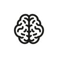 simple brain icon isolated Royalty Free Stock Photo