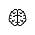 simple brain icon isolated Royalty Free Stock Photo