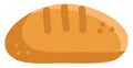 Simple breadloaf vector illustration Royalty Free Stock Photo