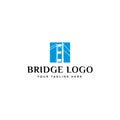 Simple bridge logo design inspiration