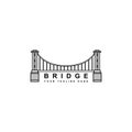 Simple bridge logo design