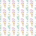 Simple bright pattern with serpentine on a white. Seamless vector background. Can be used for wallpapers, pattern fills, web page Royalty Free Stock Photo