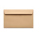 Simple brown envelope on white background Royalty Free Stock Photo