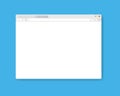 Simple browser window, flat vector illustration concept