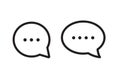 Simple bubble chat icon. vector illustration