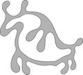 Simple bull silhouette, tribal style