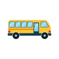 Simple bus vector illustration isolated on white background Royalty Free Stock Photo