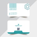 Simple business card template, background, Vector, illustration, abstract design for company and individual use. Design, individua Royalty Free Stock Photo