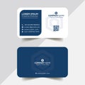 Simple business card template, background, Vector, illustration, abstract design for company and individual use. Design, individua Royalty Free Stock Photo