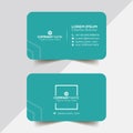 Simple business card template, background, Vector, illustration, abstract design for company and individual use. Design, individua