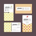 Simple business card template. Cover, Flyer, Leaflet template. Royalty Free Stock Photo