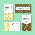 Simple business card template. Cover, Flyer, Leaflet template.