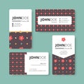 Simple business card template. Cover, Flyer, Leaflet template. Royalty Free Stock Photo