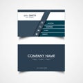Simple Business Card Template Royalty Free Stock Photo