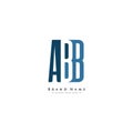 Simple Business Logo for Initial Letter ABB - Alphabet Logo Royalty Free Stock Photo