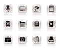 Simple Business, office and firm icons Royalty Free Stock Photo