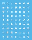 Simple business and office icon set