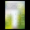 2017 simple business wall calendar abstract blur color background eps10