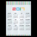 2017 simple business wall calendar abstract paper backgrond and bar code eps10