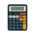 Simple Calculator Illustration with Basic Functions Royalty Free Stock Photo