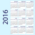 Simple 2016 Calendar / 2016 calendar design