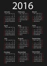 Simple 2016 Calendar / 2016 calendar design