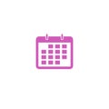 Simple calendar ui icon