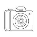 Simple camera line icon.