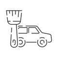 Simple Car Service Related Vector Line Icon. Contains such Icons as Oil, Filter, Steering Wheel, Check List and more. Repair Royalty Free Stock Photo