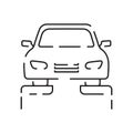 Simple Car Service Related Vector Line Icon. Contains such Icons as Oil, Filter, Steering Wheel, Check List and more. Repair Royalty Free Stock Photo