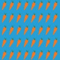 simple carrot repeating seamless pattern